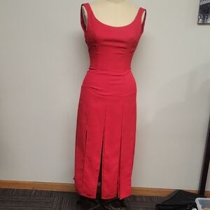 ABS Elegant Red Sleeveless Carwash Dress. Vintage, Size 4